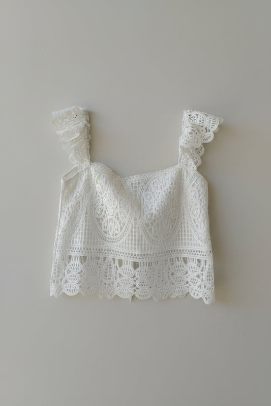 Blusa Blanco Romance