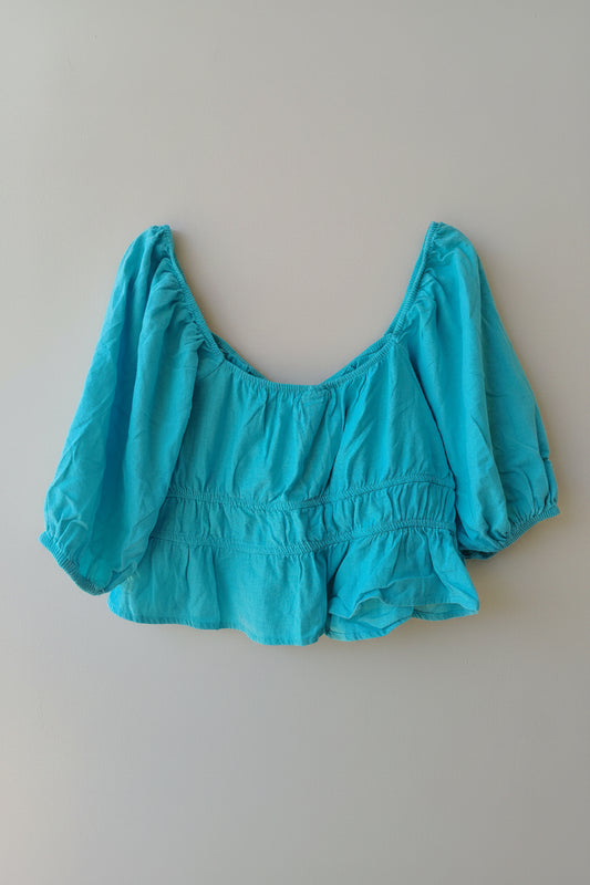 Blusa Celeste Cian
