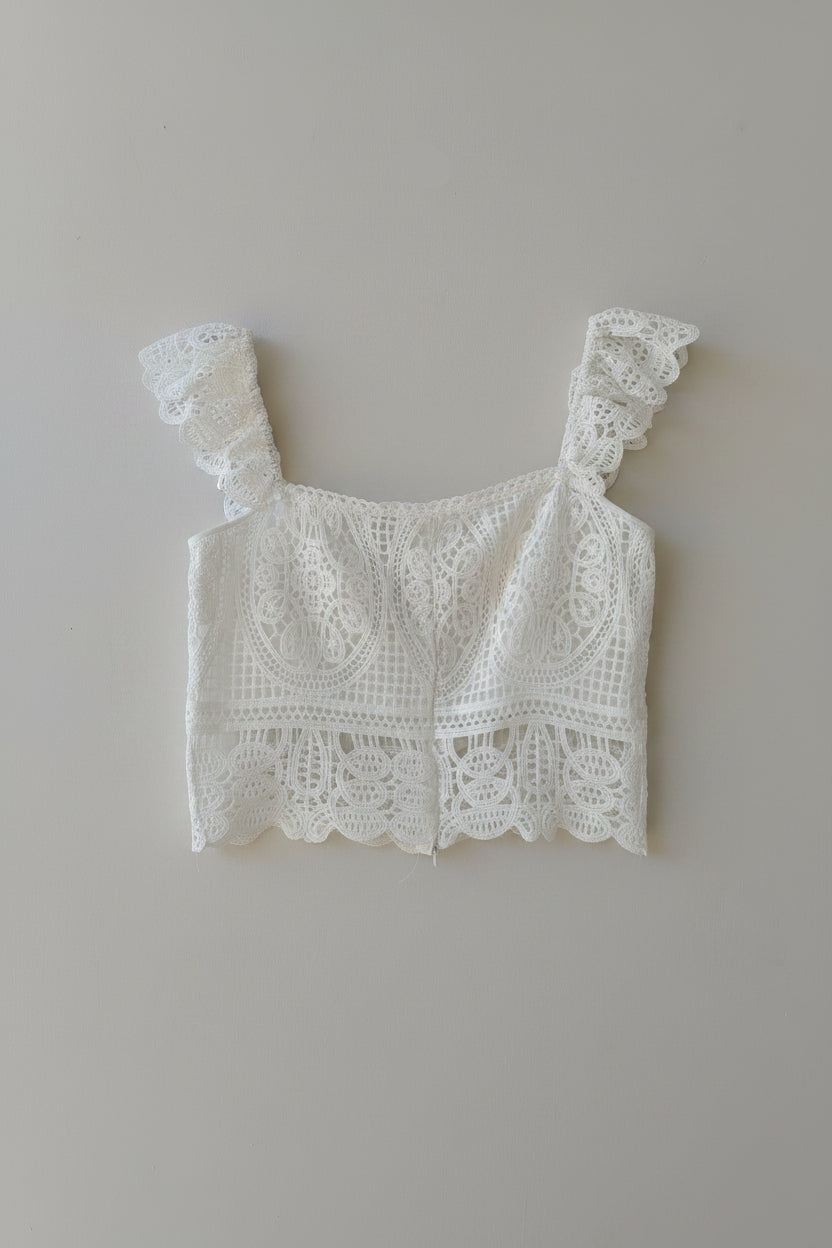 Blusa Blanco Romance