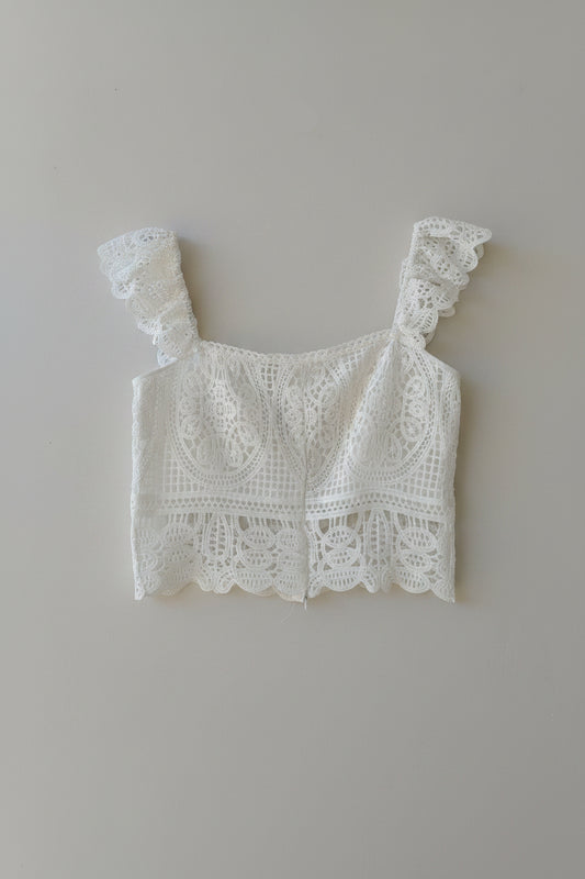 Blusa Blanco Romance